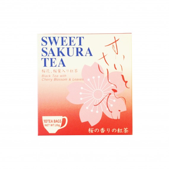 Thé noir avec fleurs de cerisier sucrés JAPAN GREENTEA 20g - mon panier d'asie