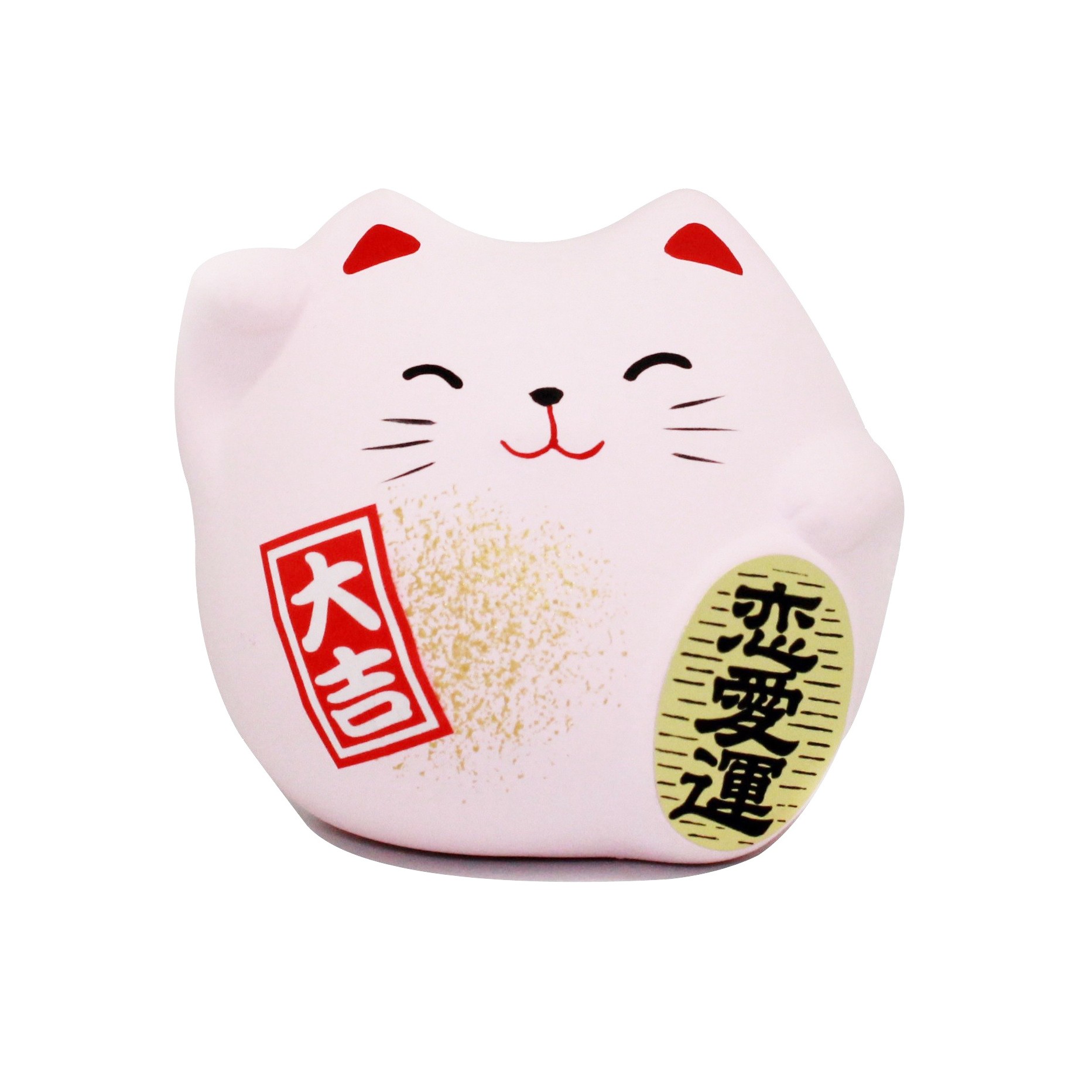 Boîte à bonbons chat porte-bonheur en céramique, boîte de