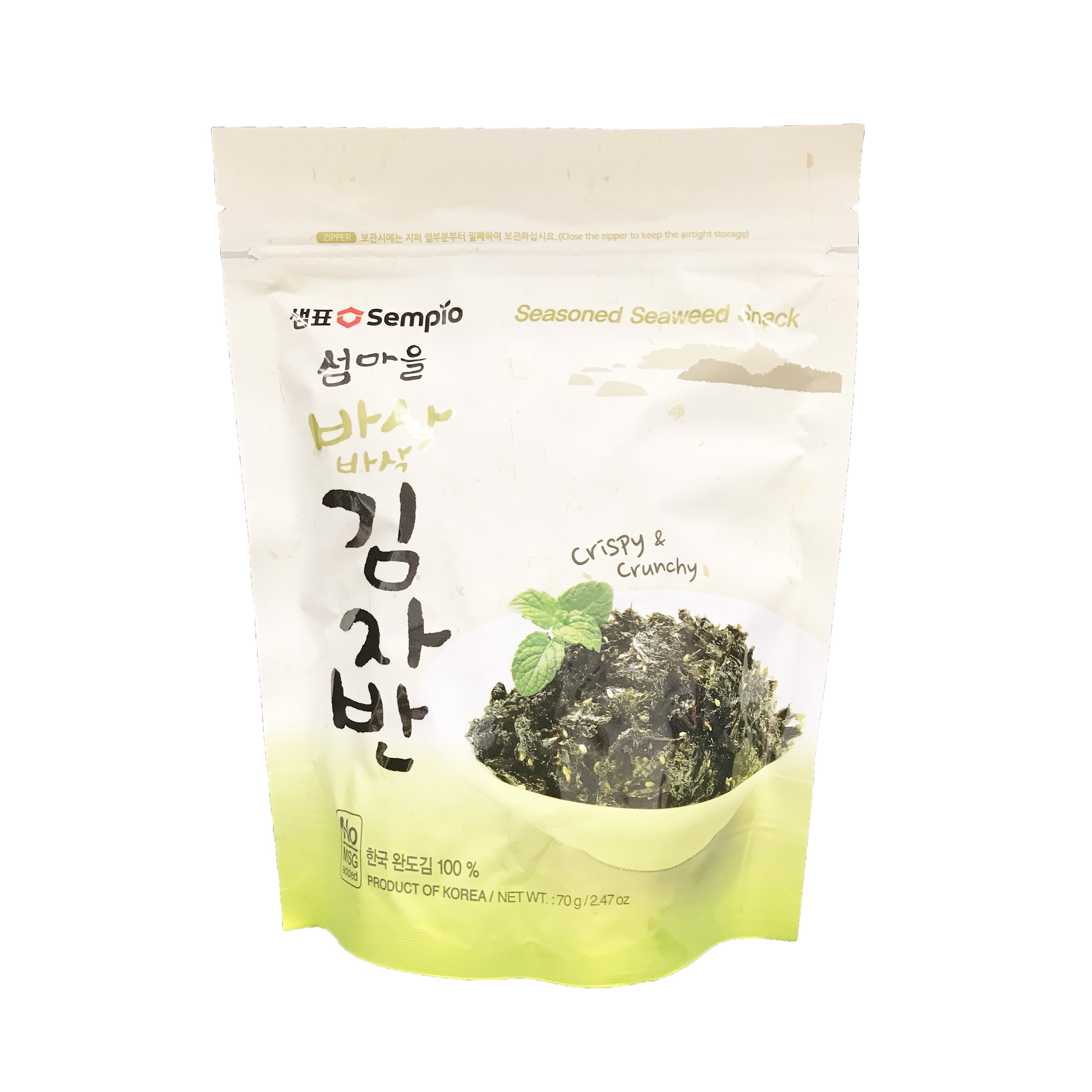 Snack croustillant feuille d'algue séchée Nature SEMPIO 50g - Mon Panier  d'Asie