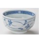 Bol motif herbe bleu16x8,5cm