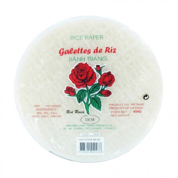 Galette de riz rose ronde 22cm 454g