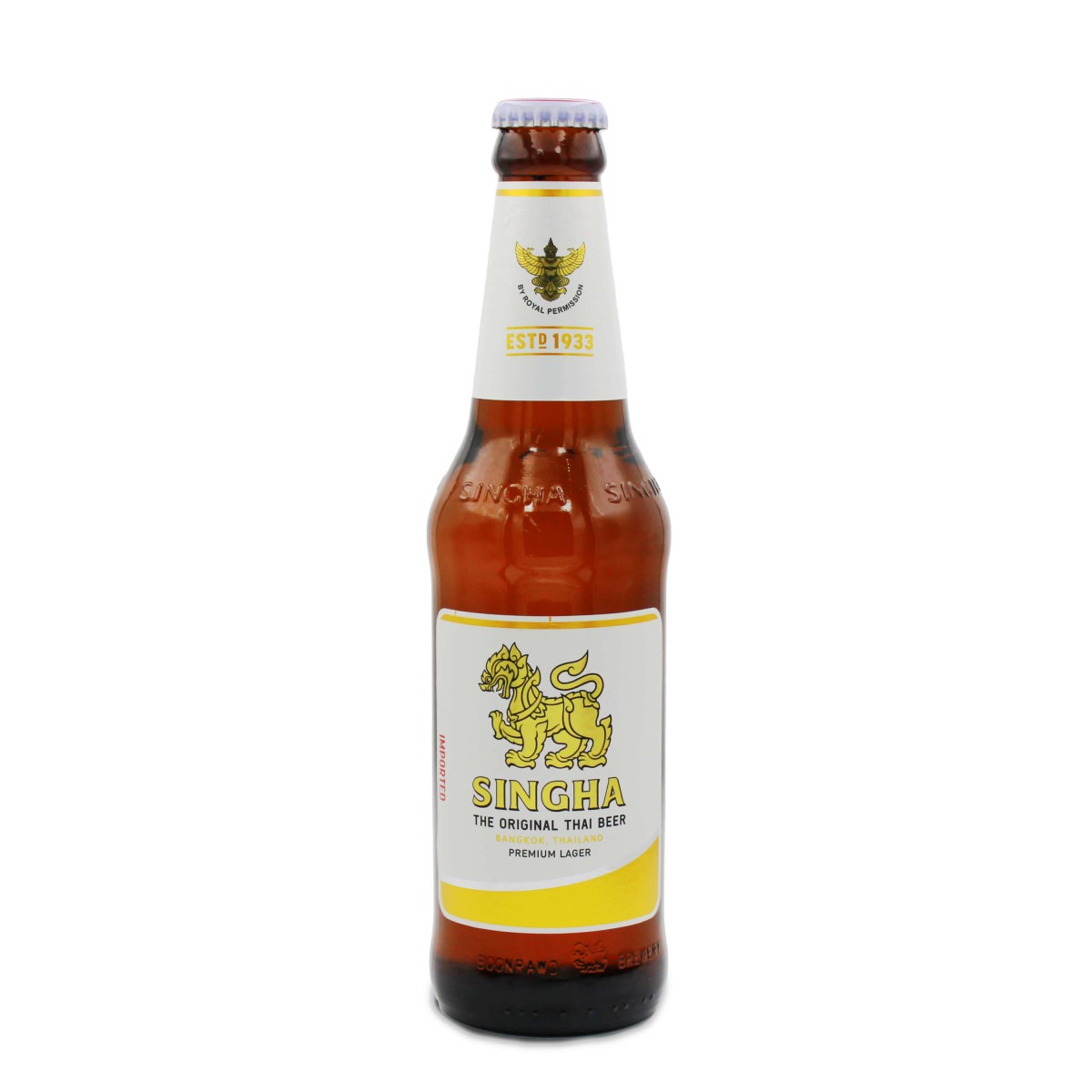 Bière Thai en bouteille 5% SINGHA 330ml