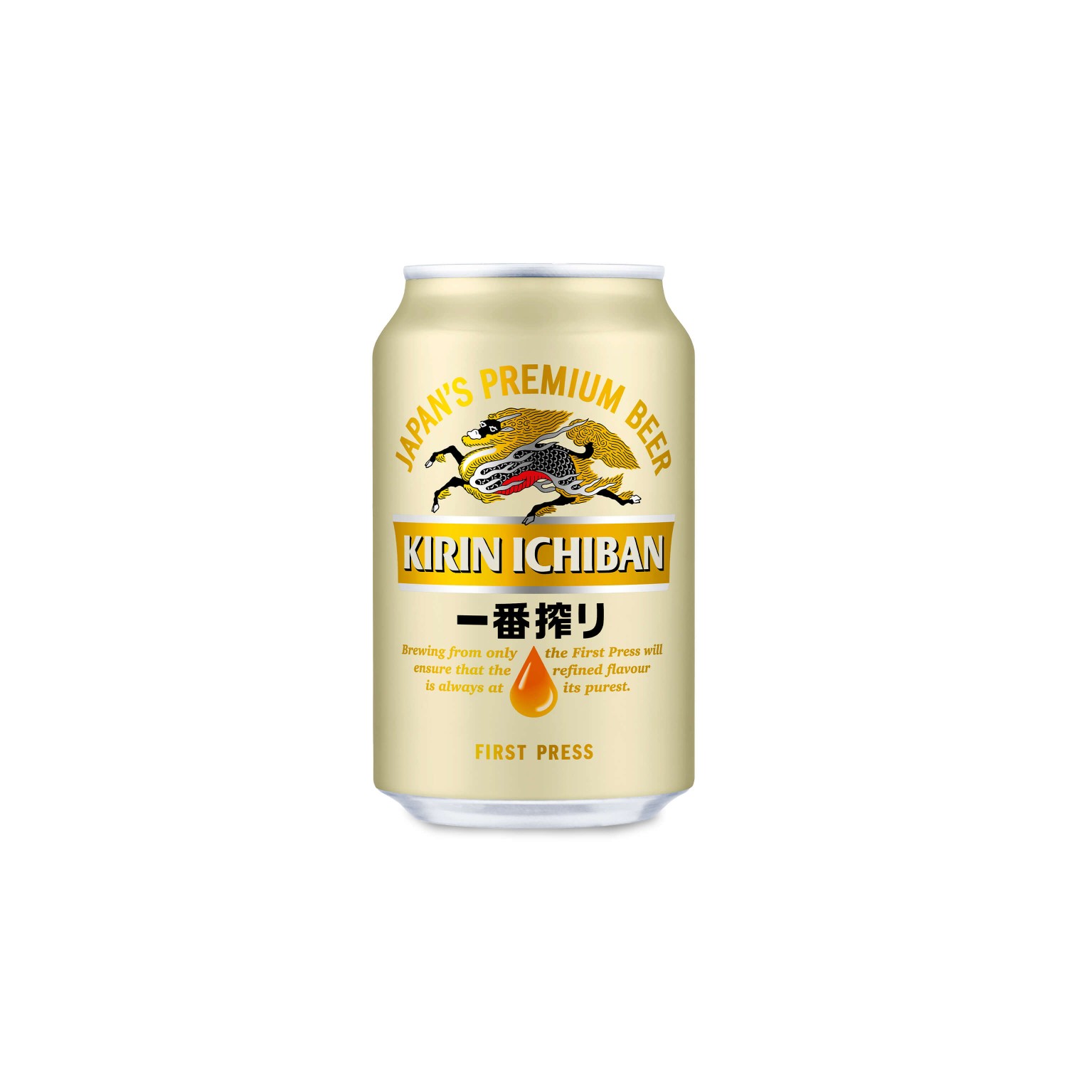 Bière japonaise en canette 5% KIRIN Ichiban 33cl - mon panier d'asie